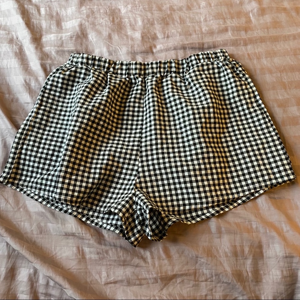 Shein gingham print shorts